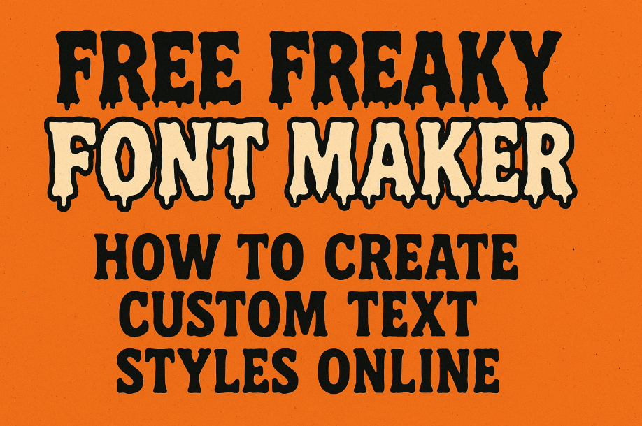 Free Freaky Font Maker Guide